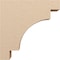 Ekena Millwork 7"W x 28"D x 28"H Thin Mediterranean Rough Cedar Woodgrain TimberThane Corbel, Primed Tan CORUR07X28X28MEDRCPR - alternate 5